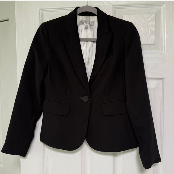 Kasper Women's Black Single Button Blazer Jacket Size 2Petite - Picture 1 of 10